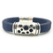 Navy Cork Hole Bead Bracelet